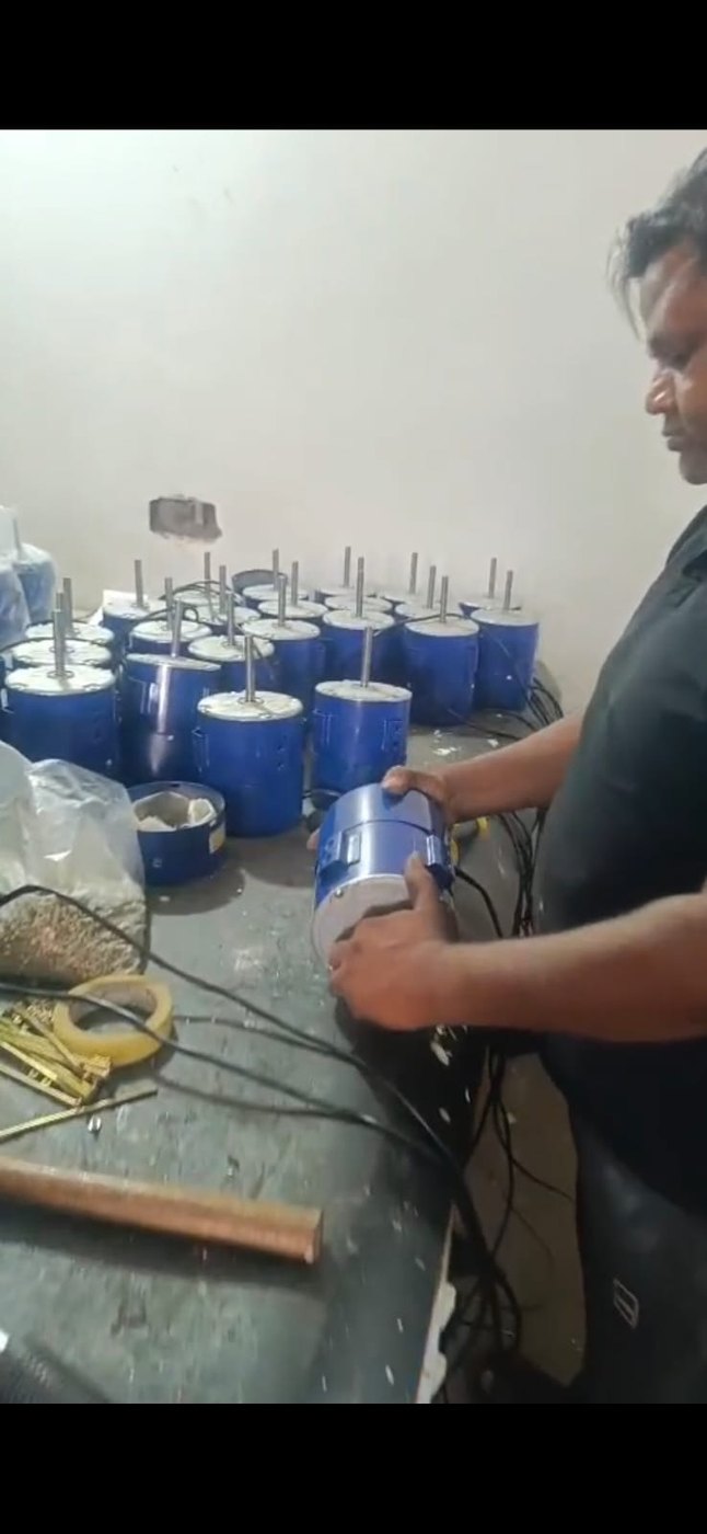 Cooler motor assembly line in production