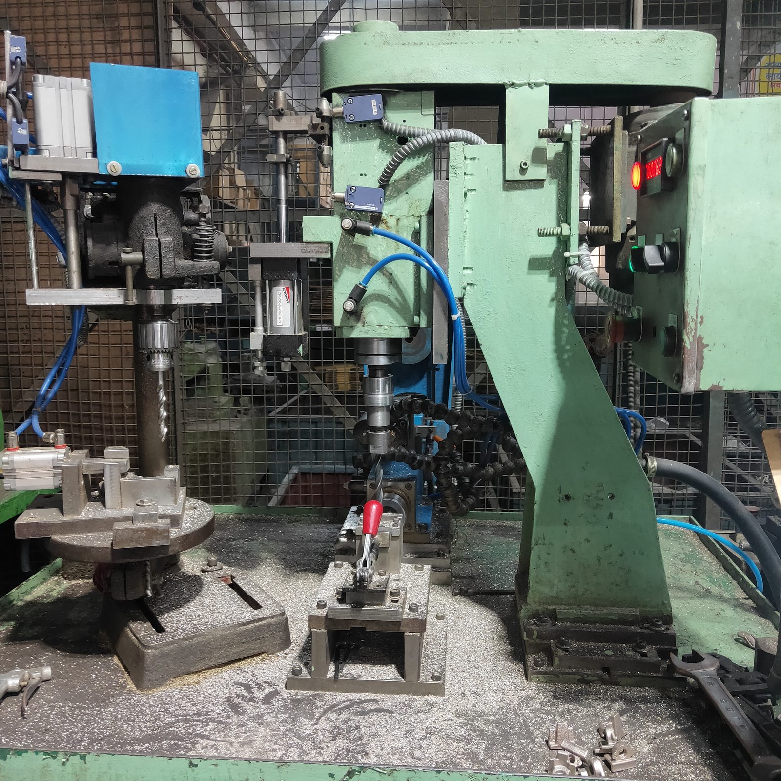 Drilling and tapping special purpose machine installed at a customer plant, FutureTech Electricals Faridabad