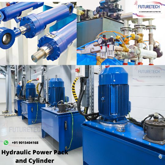 Hydraulic power packs and cylinders manufactured by FutureTech Electricals Faridabad