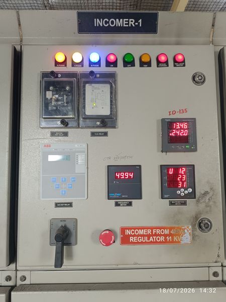 11kV incomer panel with ABB REJ601 protection relay