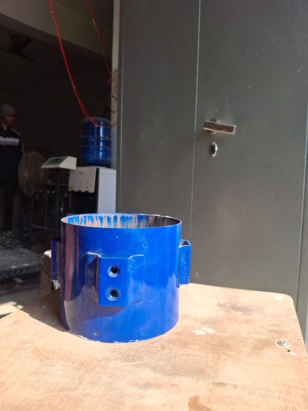 Motor shell, pressed and painted